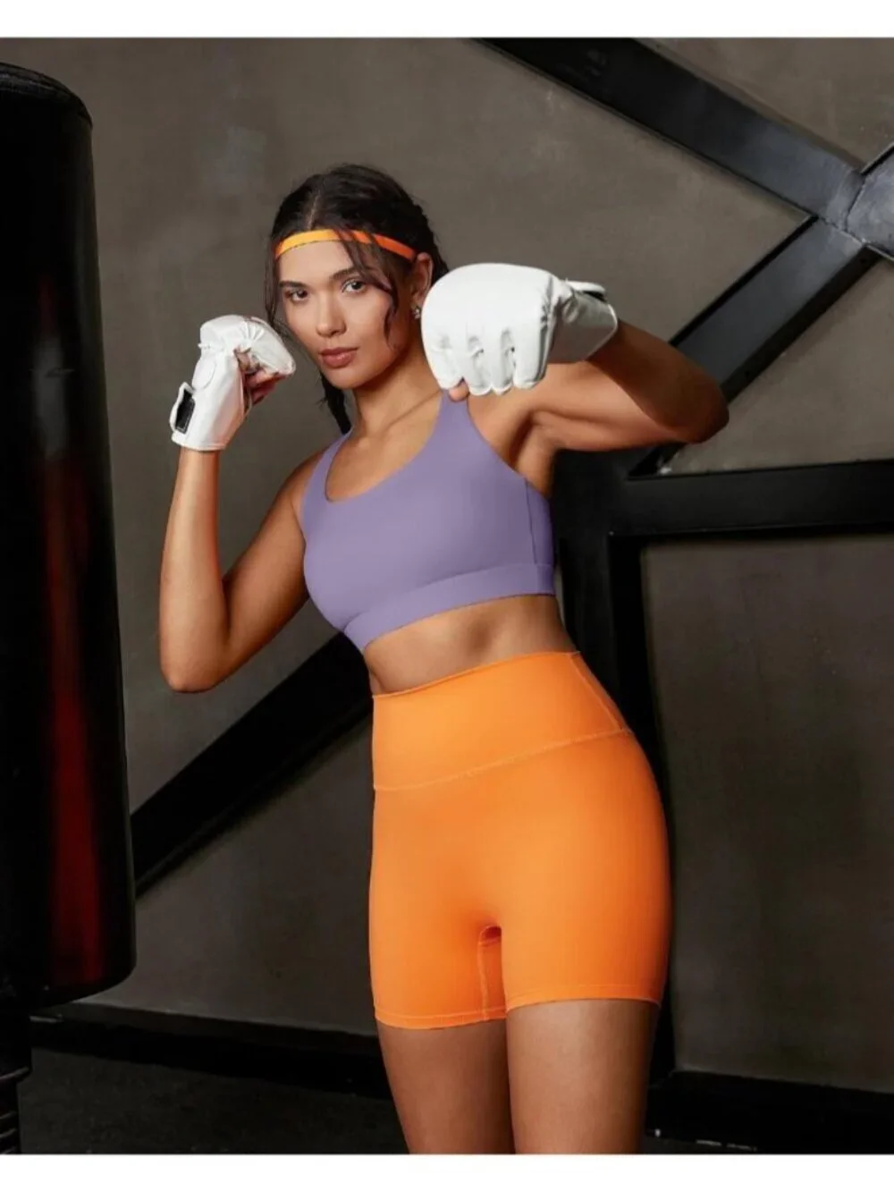 Women's Purple High Impact Sports Bras for High Support Running Sports Bra